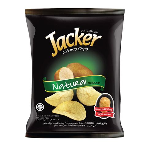 Jacker Potato Chips 60g - Natural
