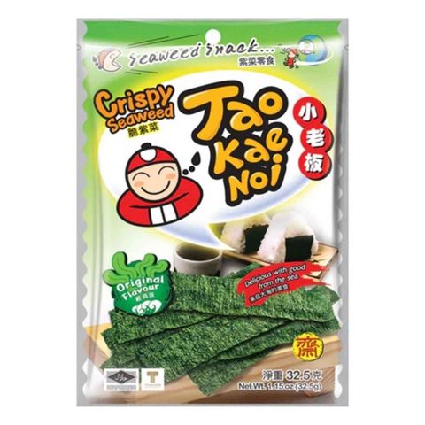 Tao Kae Noi Crispy Seaweed Orig 32.5g | 8857107231019