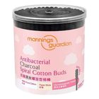 Mannings Guardian Antibacterial Charcoal Spiral Cotton Buds 200 Pieces