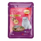 Smartheart Cat Pouch Sardine with Red Snapper in Jelly 85g