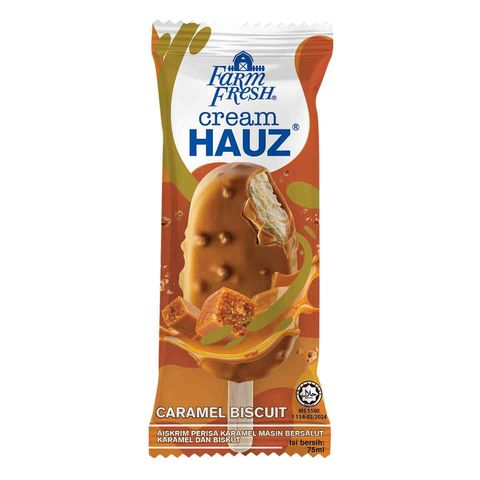 Farm Fresh Cream Hauz Caramel Biscuit 75ml