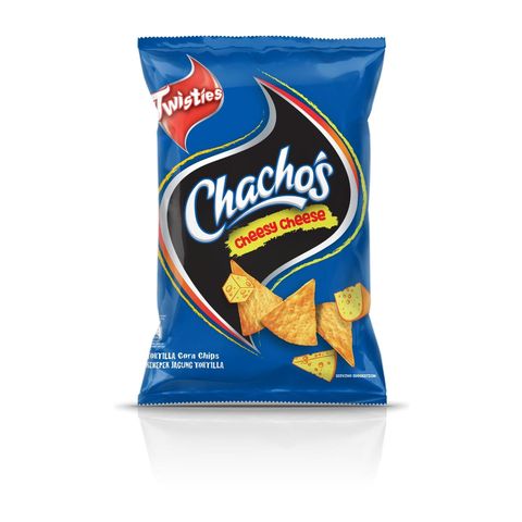 Twisties Chachos Cheesy Cheese Corn Chips Mid Pack 70g