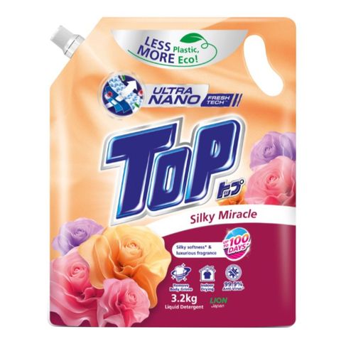 Top Ultra Nano Fresh Tech Laundry Detergent Silky Miracle 3.2kg