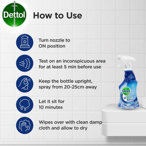 Dettol Healthy Clean Bathroom Trigger Spray 500ml