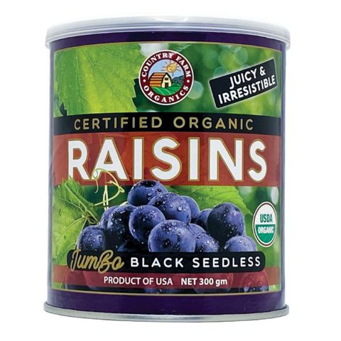 Country Farm Organics Raisins (Black) 300g