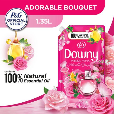 Downy Adorable Bouquet Concentrate Fabric Conditioner Refill Crown 1.35L