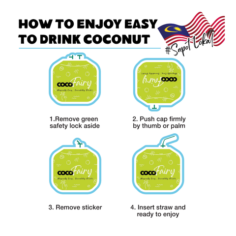 Cocofairy Easy Open Coconut 1 Piece