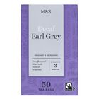M&S Fairtrade Decaffeinated Earl Grey Tea Bags 125g