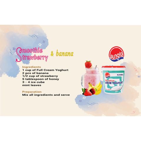 Sunglo Greek Yoghurt Full Cream 370g