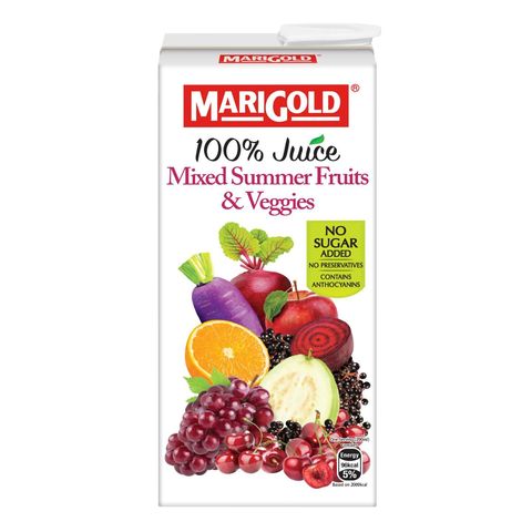 Marigold 100% Mixed Summer Fruits & Veggies Juice 1L
