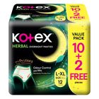 Kotex Herbal Overnight Panties (L-XL) Bulk Pack 12 Pieces
