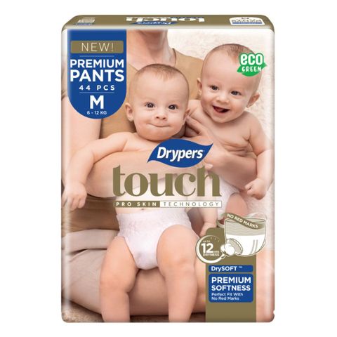 Drypers Touch Pants (M) 44 Pieces