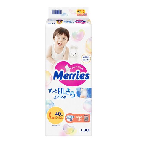 Merries Super Premium Tape XL 40 Pieces