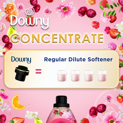 Downy Adorable Bouquet Concentrate Fabric Conditioner Refill Crown 1.35L