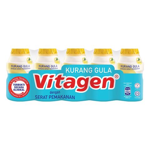 Vitagen Less Sugar Pineapple 5 x 125ml