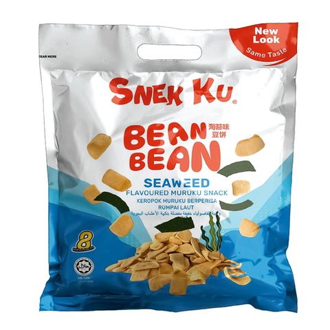 Snek Ku Bean Bean Muruku Seaweed 8 x 14g