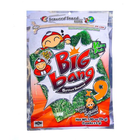 Tao Kae Noi Big Bang Grilled Seaweed - Grilled Squid 50g