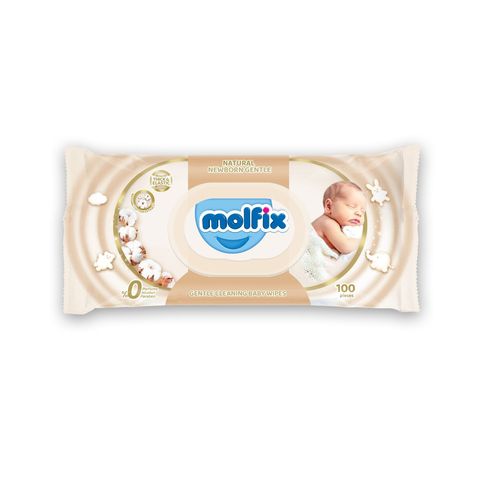 Molfix Newborn Gentle Baby Wipes 100pcs