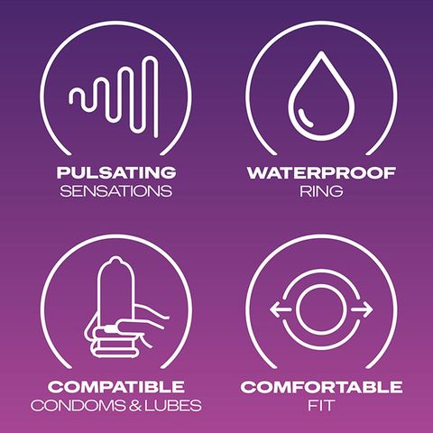 Durex Intense Play Vibrating Ring (Silent) Adult Toy 1pc