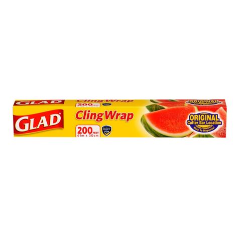 Glad Cling Wrap 200ft 1 Unit