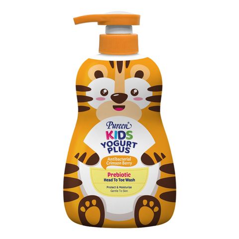 Pureen Kids Yogurt Plus Prebiotic Head To Toe Wash Antibacterial Crimson Berry 700ml