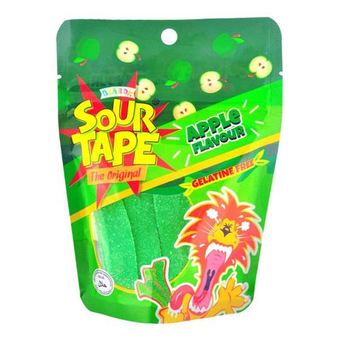 Beardy Sour Tape Gummy Candies Apple 100g