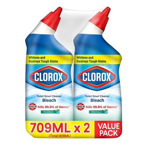 Clorox Toilet Bowl Cleaner Manual Fresh Scent 2 x 709ml