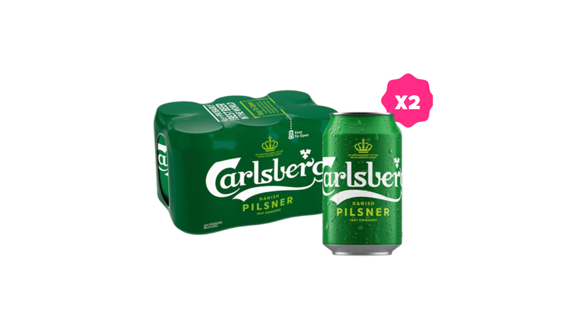 Carlsberg Danish Pilsner Beer Can (Alcohol) 12s x 320ml