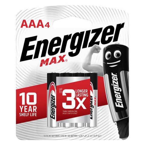 Energizer Max AAA 4 Pieces