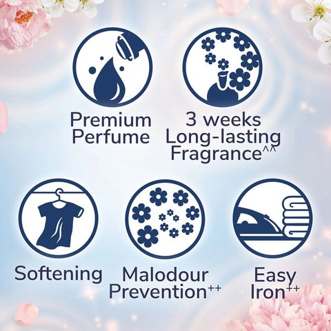 Downy Korean Peach Blossom Concentrate Fabric Conditioner Refill 1.1L