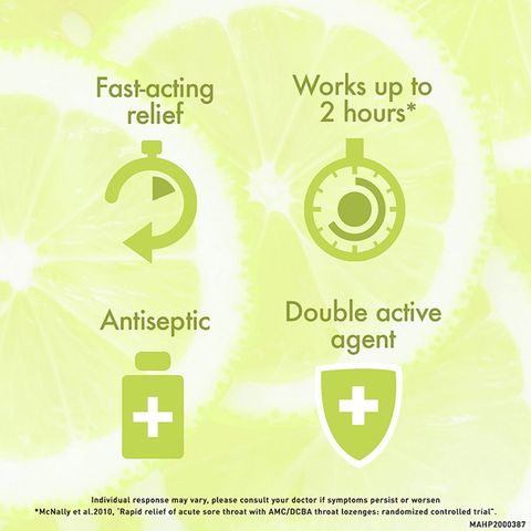 Strepsils Lemon Sugar Free Lozenges 6 Pieces