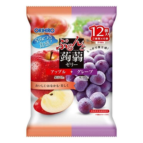 Orihiro Konjac Jelly Apple & Grape 12 x 20g