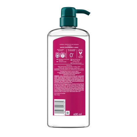 Herbal Essences Shampoo Clean White Strawberry & Mint 600ml