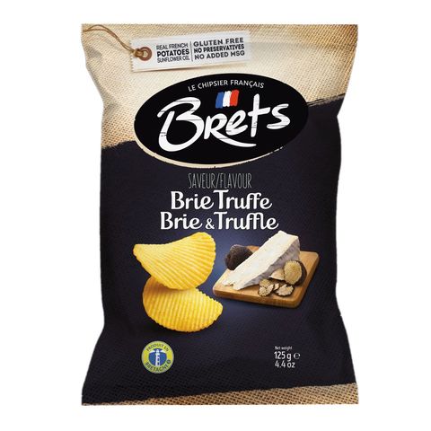 Brets Potato Crisps with Brie & Truffle Flavor 125g
