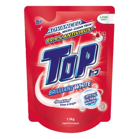Top Liquid Detergent Brilliant White Red 1.5kg