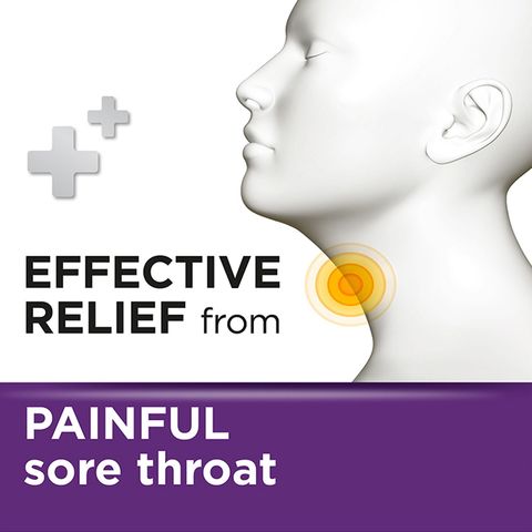 Strepsils Lozenges Max Triple Action Blackcurrant 16 Pieces