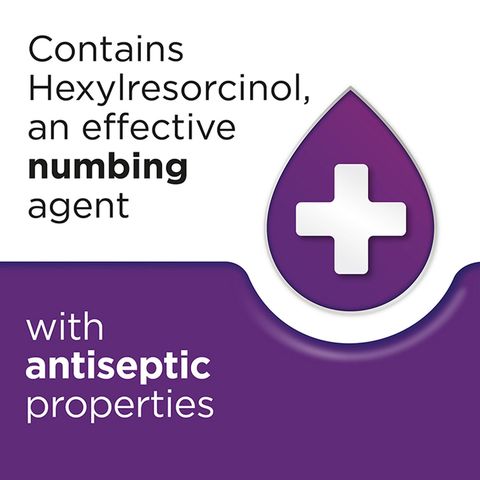 Strepsils Lozenges Max Triple Action Blackcurrant 16 Pieces