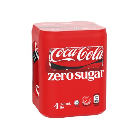 Coca-Cola Zero Sugar | 4 x 320ml
