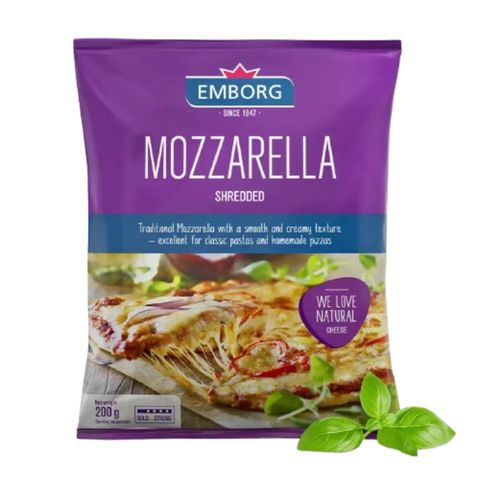 Emborg Mozzarella Shredded 200g