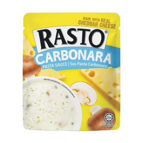 Rasto Pouch Carbonara Pasta Sauce 200g