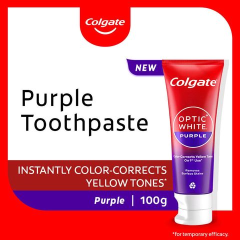 Colgate Optic White Purple Toothpaste 100g
