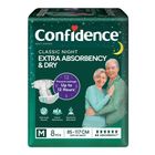 Confidence Classic Night Tape Adult Diaper Medium 8 Pieces