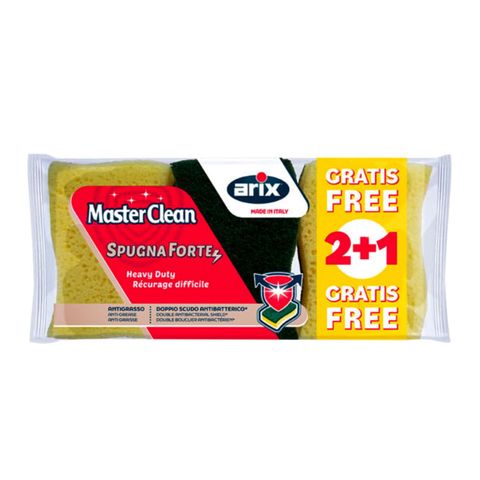 Arix Masterclean - Heavy Duty Antibacterial Sponge 3 Pieces