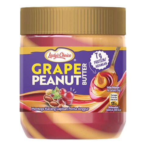 Lady's Choice Peanut Butter Grape Stripes 330g