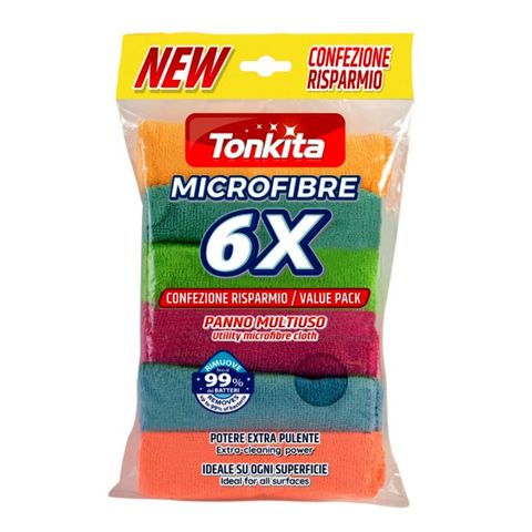 Tonkita Multipurpose Microfibre Cloth 6 Pieces