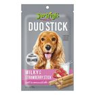 Jerhigh Duo Stick Treat Milky with Strawberry Stick 50g