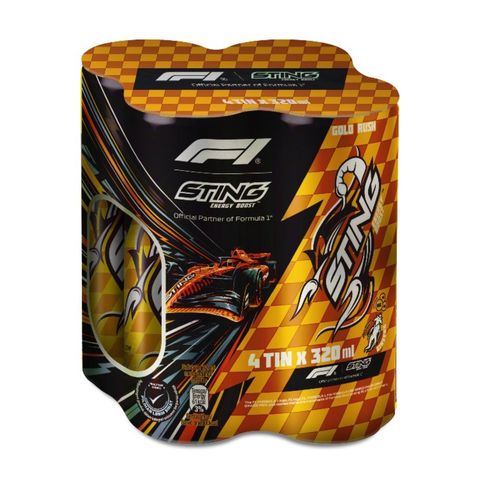 Sting x F1 Gold Rush Limited Edition Can 4 x 320ml