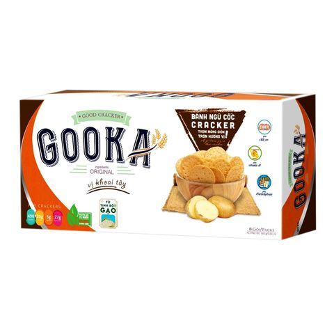 Gooka Cereal Cracker - Potato 8 x 20g