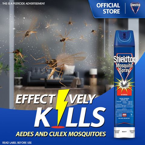 Shieldtox Mosquito Spray Aerosol (Value Pack) 2 x 550ml