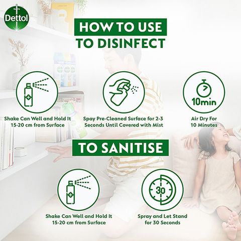 Dettol Disinfectant Spray Lemon Breeze 450ml